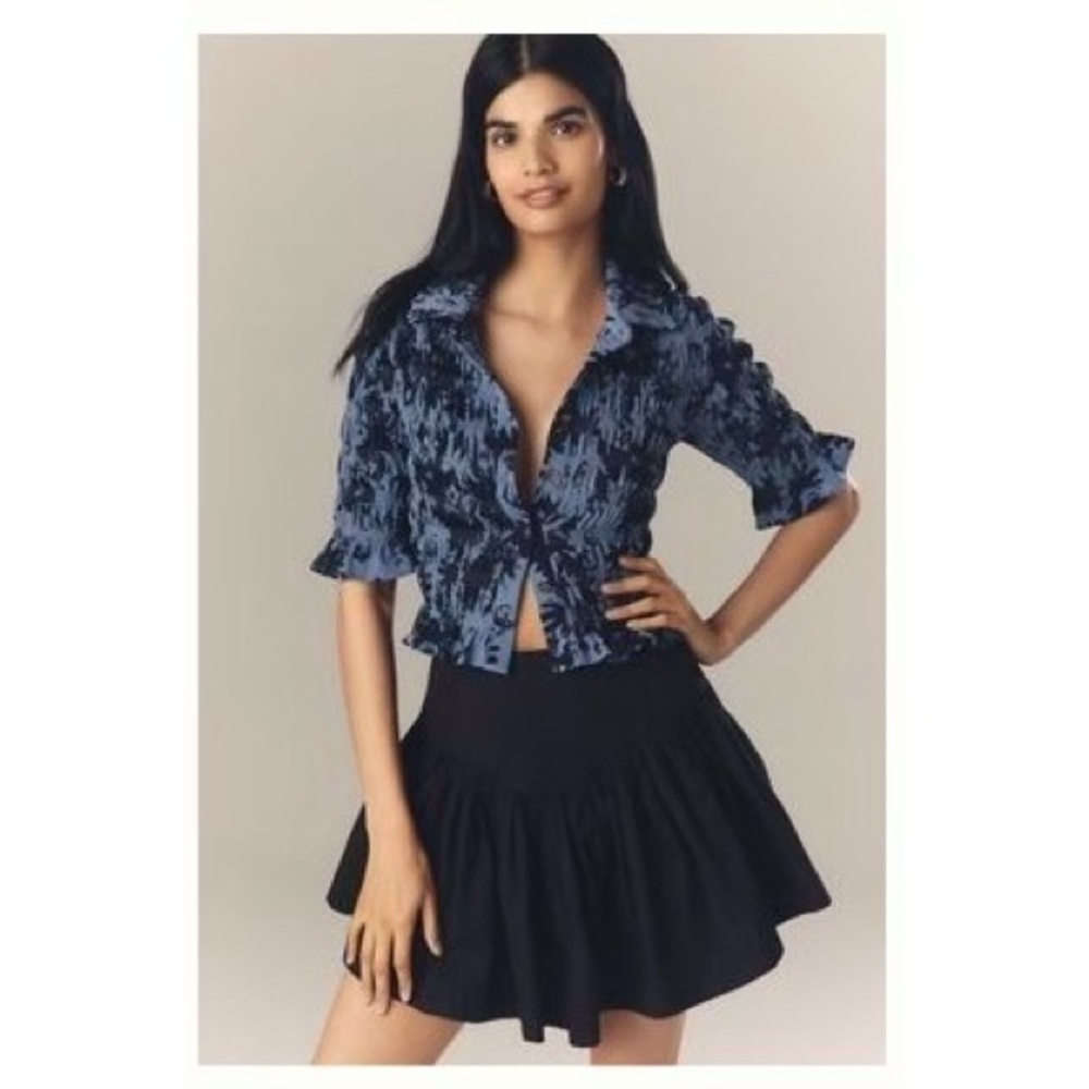 Maeve Button Front Blouse